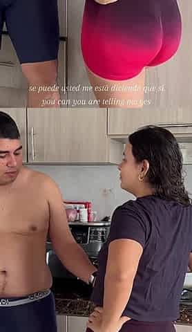 Roommate Fucks Me Hard in the Kitchen and Creampies My Tight Pussy