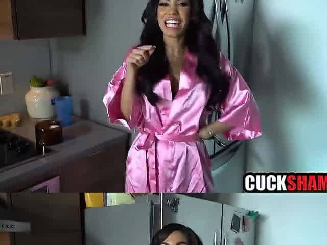 Hawt spanish wife screws cuck hubby's ally