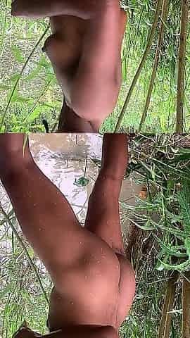 Isabella and Friends Nude at the Pond