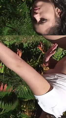 I hunt my cunt - Ukrainian maid Viktoria wanks her perfect pussy in the garden
