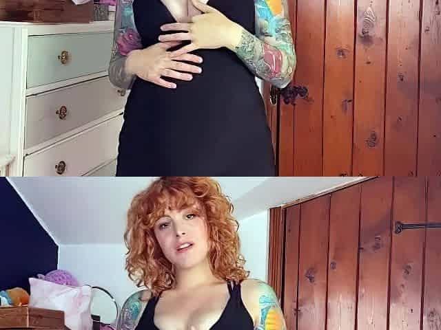 Molly Darling - Blindfolded Pregnant Body Worship JOI
