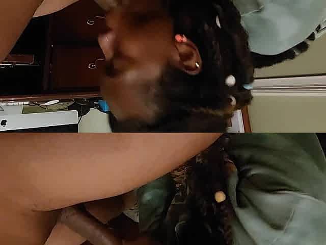 Black Step Sister drains each drop of cum