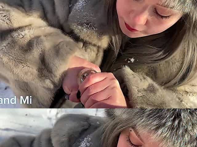 SLAVIC CORE - FROZEN CUM-LOAD DRINKING - Vilu Vidish cut movie scene