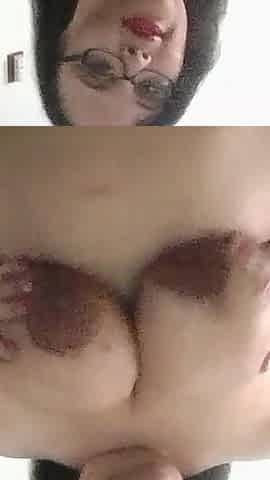 Fat Slut Eating Cupcake Topless!