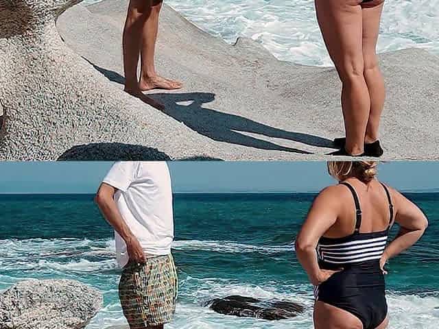 Wicked mother I'd like to fuck jerks off and sucks youthful chap in a secluded beach spot