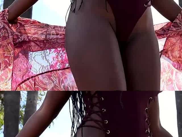Big tits MILF exposing stunning body