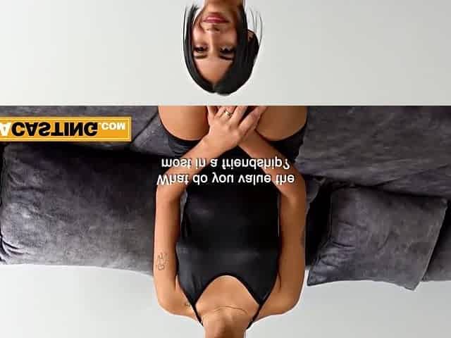 Slender Fit Model Sucking Hung Producer's Large Rod To Get The Role