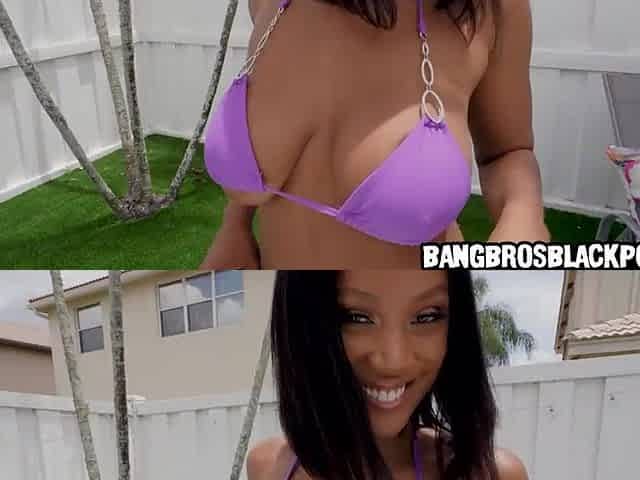 Awesome black chick with a hawt body sucks a white man