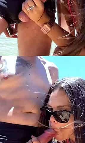 Amateur Blowjob Fun with Hot Body Brunette Babes