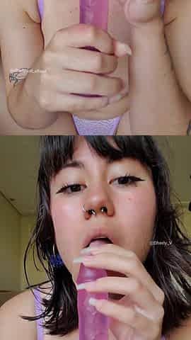 Gentle Blowjob with Long Natural Nails Over Your Cock