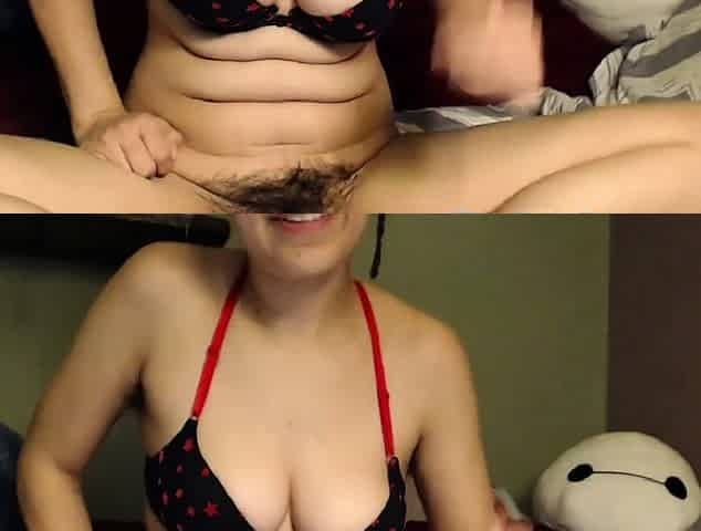 Hairy Beauty on Webcam in HD