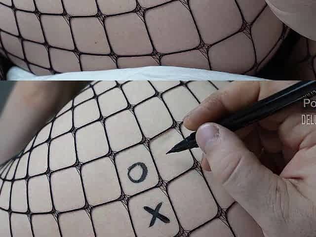 Half-sister lost her cunt in tic-tac-toe. Cum inside - Deluxe_Doxy