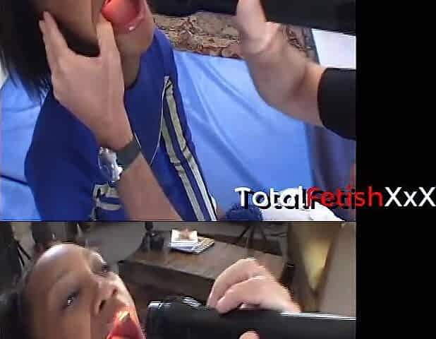 Cheerleader Black Teen Takes Hard Anal from White Chap
