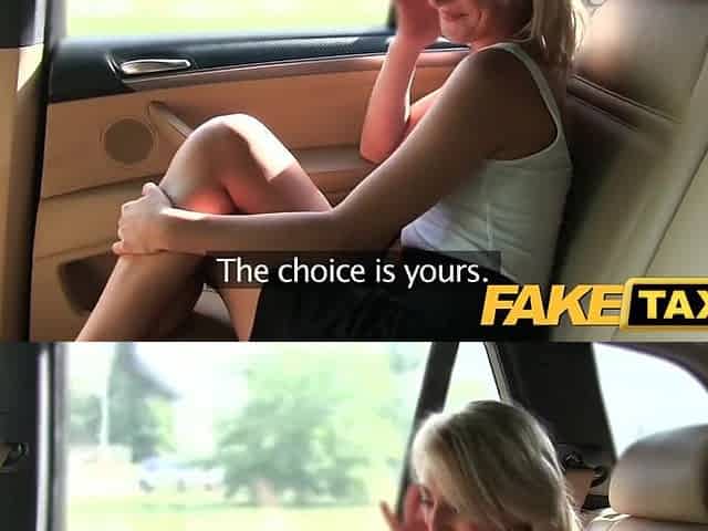 FakeTaxi Short petticoat minx rides wang in taxi