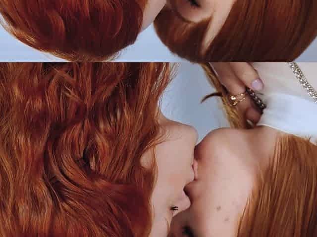 Watch these sexy lesbian redheads enjoy intense strapon sex
