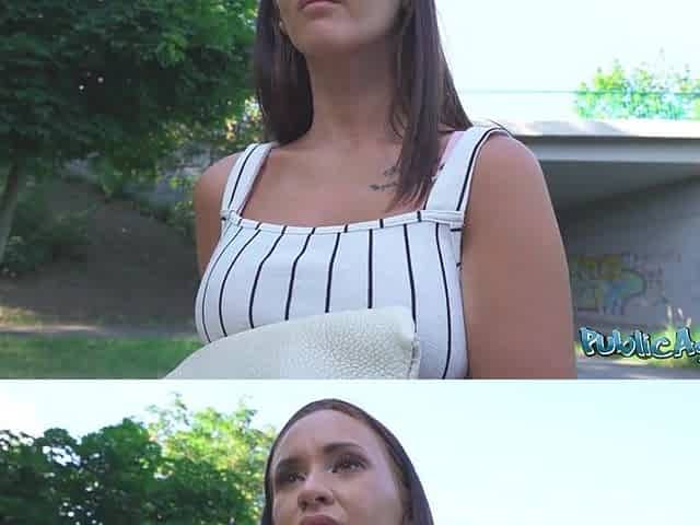Public Agent - The Ideal Breasts and Consummate pink cunt and rectal hole