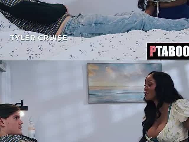 Breasty BLACK mother I'd like to fuck CAUGHT Me Fapping And Steps in To AID Tyler Cruise, August Skye