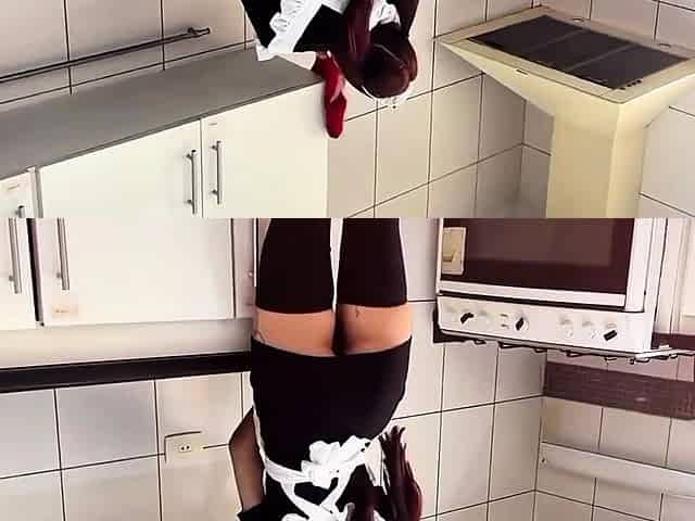 SLUTTY MAID FUCKS HUSBAND - super super-steamy gonzo porn!