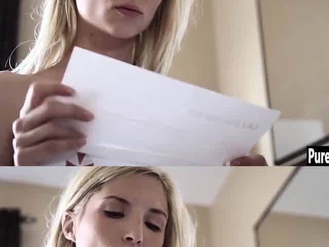 Cheeky Blonde Teen 18+ Jumped On A Stepdads Big