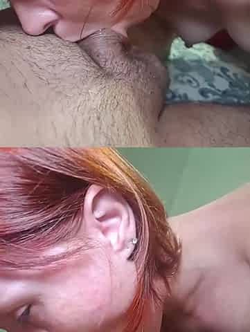 Redhead Camgirl Proves She's the Queen of Deep Throat