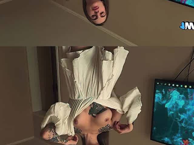 Sexy tatted angel give me a sloppy head and drank all cum POV