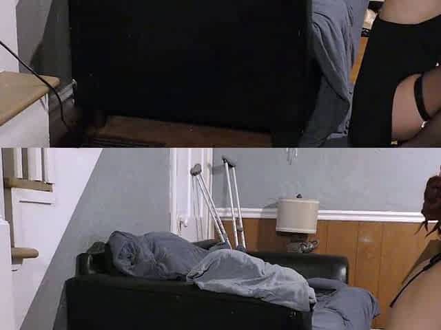 Kinky Teen Creampied by Big Cock on Couch