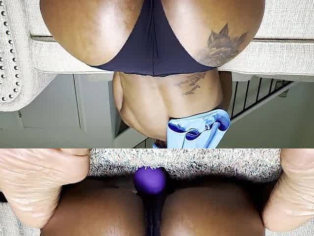 Solo Petite Ebony Rides Dildo