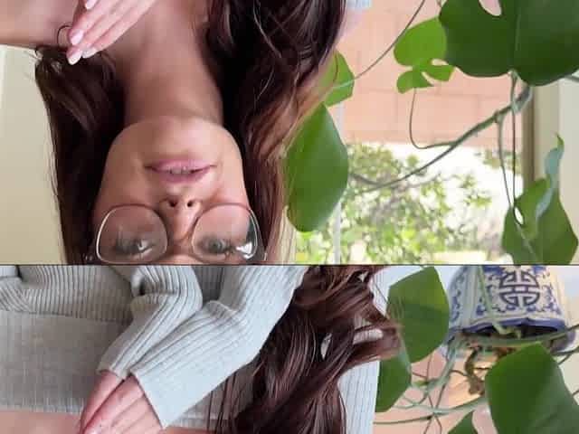Chloe Foxxe Good Redhead Nerd Girl - Handjob and POV cum in mouth