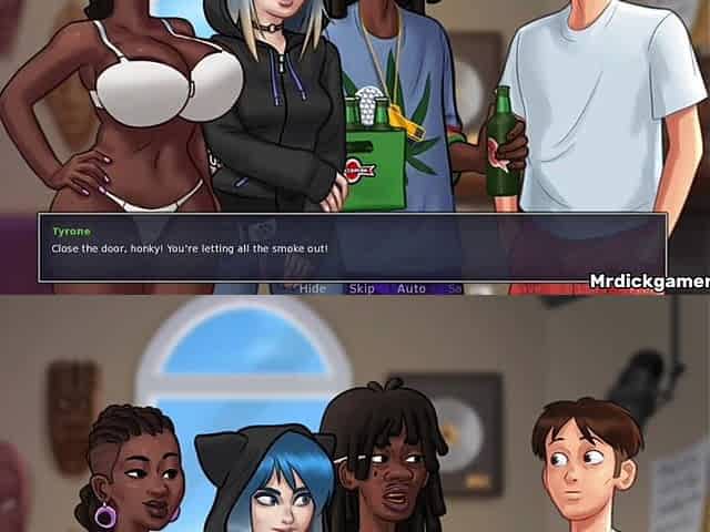 Summertime Saga Black Bitch Gets the Perfect Dick She Wanted