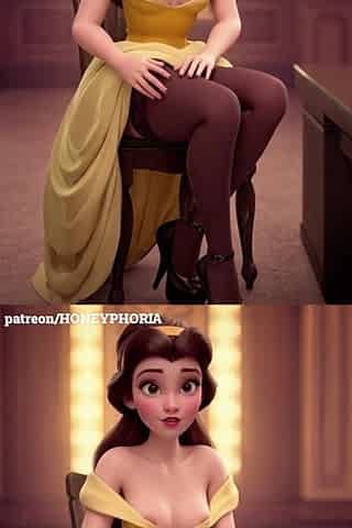 Belle from Hotty and the Brute CG toon animation
