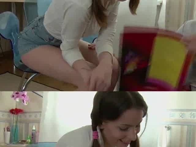 eighteen year old teen gets her anal opening gaped by her professor