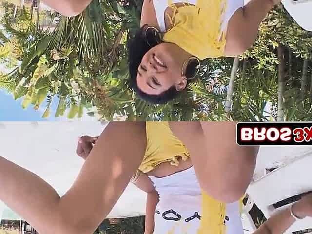 Very Tall Dominican Girl Pounded in the Butt for the 1st Time