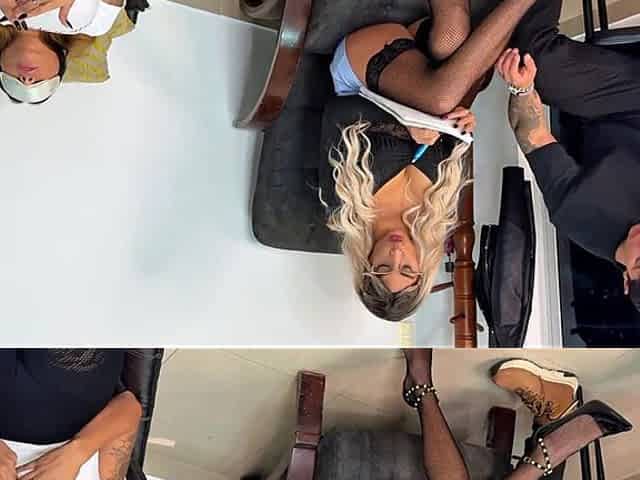 Cheater! Husband Fucks the Psychologist in the Middle of Couples Therapy! He Fills Her with Cum!