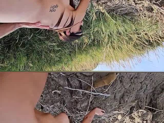 On a nudist beach in Italy, I experienced a rather intense encounter with a very large penis.