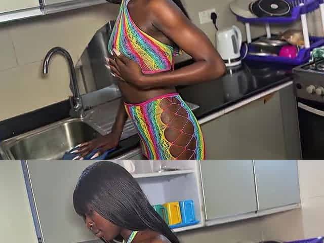 Small Floozy Banged Nicely in the Kitchen