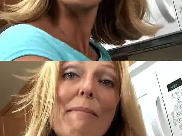 Golden-haired mother I'd like to fuck fills her vagina with a biggest toy