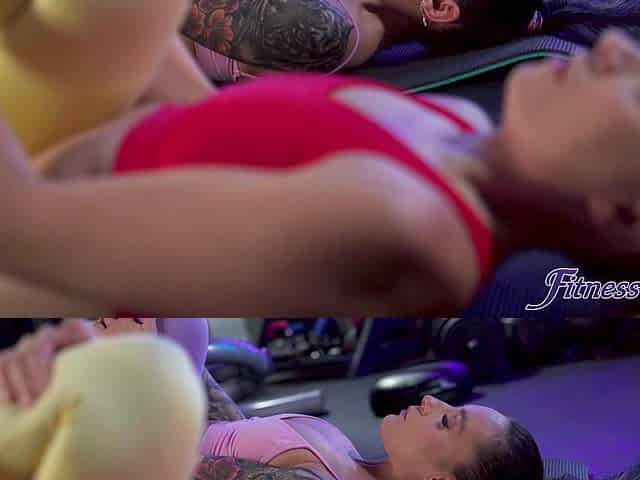 Rebecca Volpetti's Private Yoga in a Sensual Gym Affair