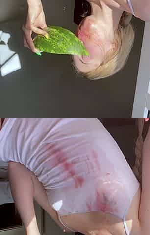 Blonde emo amateur solo masturbation