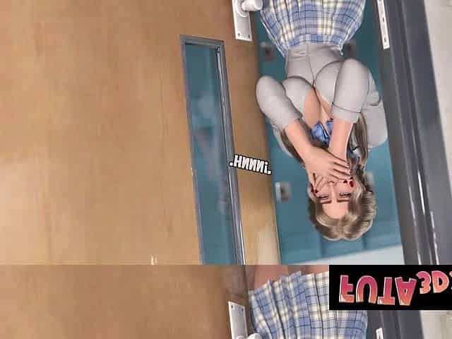 FUTANARI 3DX - Sexy Blond Sucks and Bangs Futanari Brunette hair's Huge Ramrod