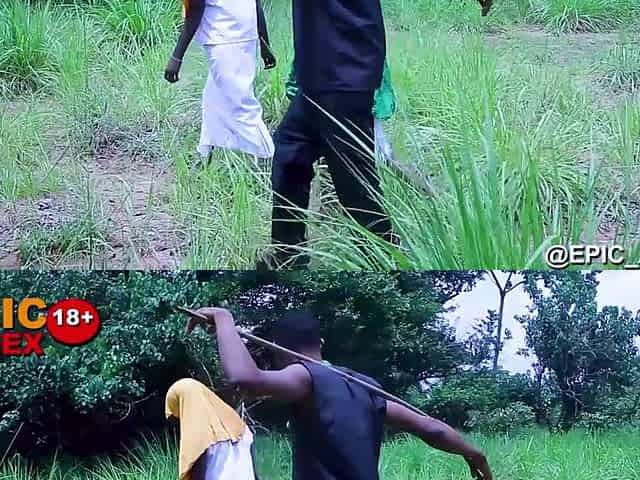 Herdsman makes love to 2 blameless cuties in the forest