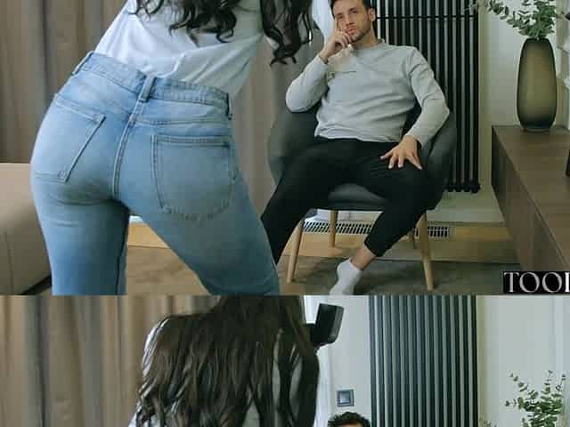 Milan Cheek seduces her client during a photoshoot