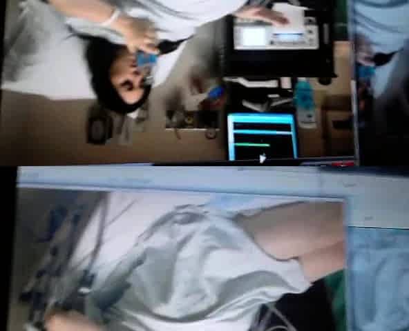Cute curly brunette solo webcam masturbation
