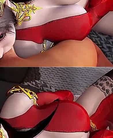 Goddess of Temptation Fire in 3D - 3D Animation Hentai