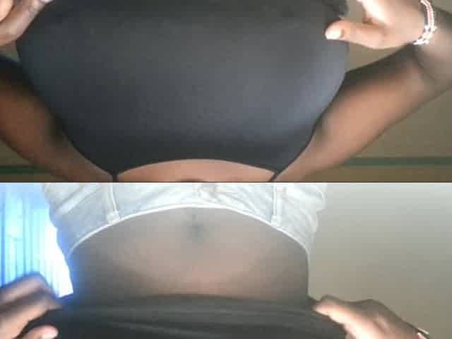 Kenyan girlfriend Boob/Teat play