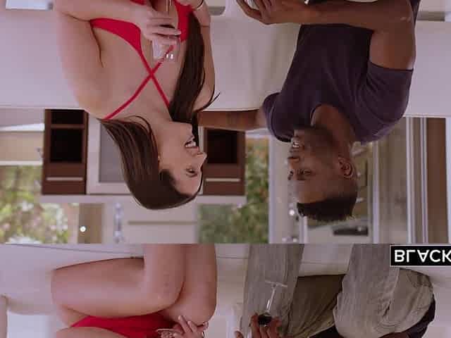 Taking his big black dick in her mouth and pussy riding it all day