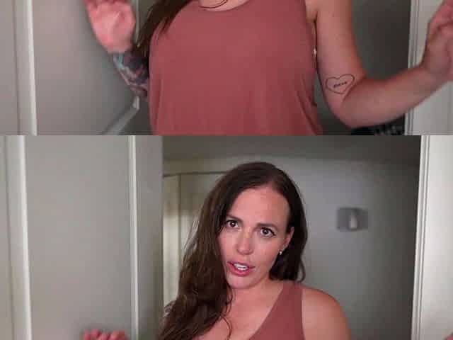 Big boob brunette masturbates on webcam