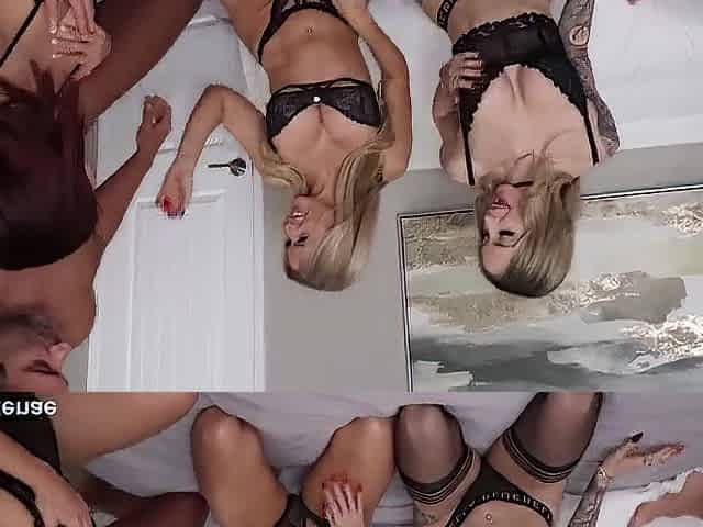 3 Hotwife Strumpets Get Drilled In Wild Fuckfest