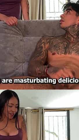 My Stepsister Catches Me, and We End up Having Sex