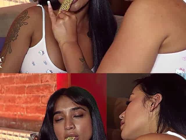 Stepsisters give in to enjoyment and end up having sex - Mariana Martix and Yasmina Khan