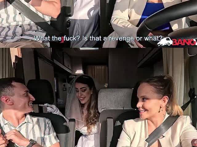 BangVan - Runaway Bride in Weddting Costume Marica Chanelle got Cheated and Seeks Payback!